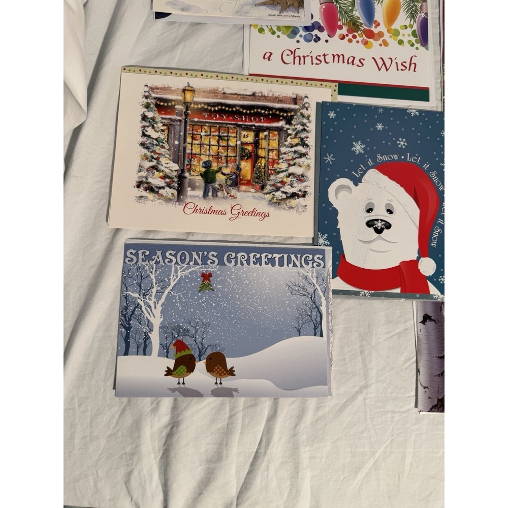 Assorted Lot of 15 Christmas Cards with‎ Envelopes New - Picture 4 of 9